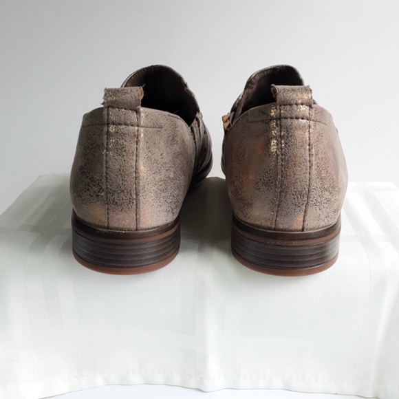 NWT Clarks Trish Bell Gunmetal Metallic Slip on Shoes Size 10 - Picture 6 of 11